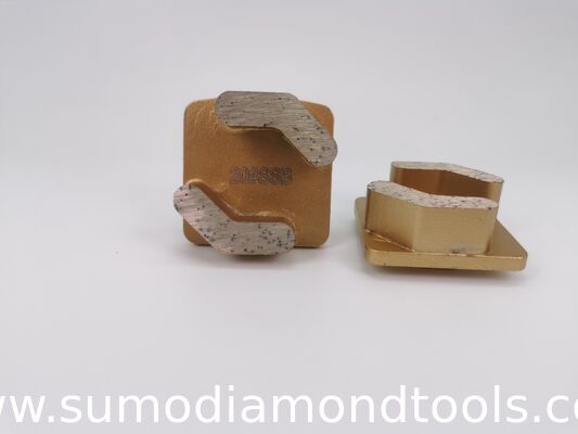 Double Boomerang Segments  Redi Lock Diamond Grinding Shoes for Husqvarna
