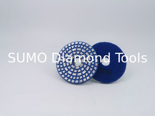 SUMO 100mm OEM tampons de polissage humide/sec résine de diamant Flexible pour granit marbre pierre Quartz tampon abrasif meulage pointu